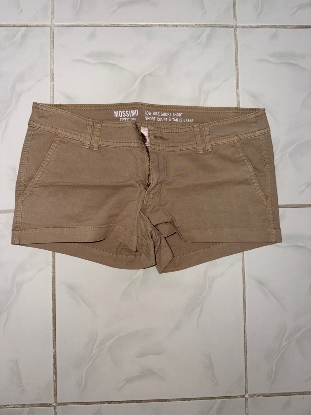 Mossimo Supply Co. Women's Low Waist Khaki Shorts